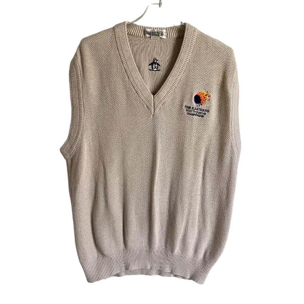 Grand Slam Eastern Scotty Duncan Championship Pullover Cotton Sweater Vest XL